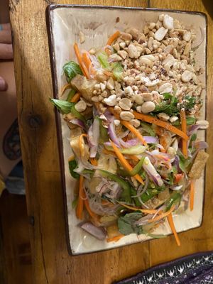 Glass noodles  at Deva in Kampot