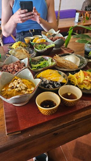 Menu plate at Deva in Kampot