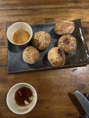 Sesame balls  at Deva in Kampot