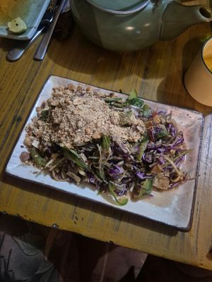 Banana Blossom Salad at Deva in Kampot