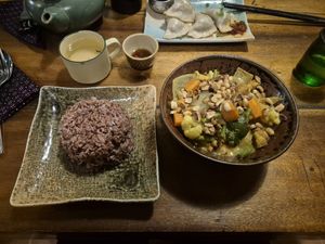 yellow curry at Deva in Kampot