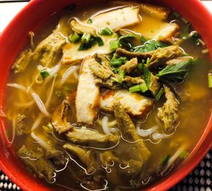 Mee soto at Jian Kang 健康素食 in Central Singapore