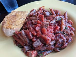 Rasta pasta (vegan w/ tofu) at Rasta Pasta in Colorado Springs