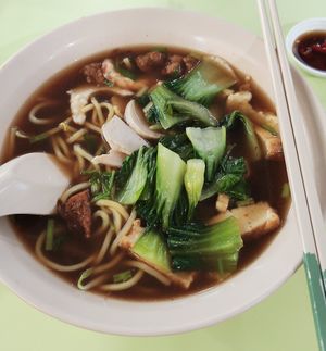Prawn Noodle 👍 at Fo Xin Vegetarian 佛心素食 in Central Singapore