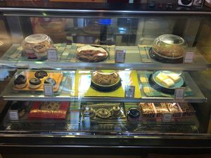 All vegan dessert display  at The Kismet Cafe in Makati