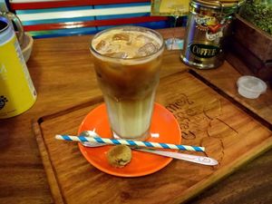 Our refreshing Iced Latte. at The Kismet Cafe in Makati