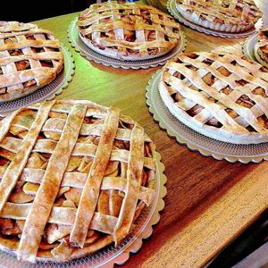 Try a slice of our delicious home-baked apple pies!  Bring a pie home! at The Kismet Cafe in Makati