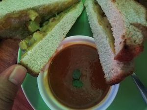 Lovely tomato soup at The Kismet Cafe in Makati