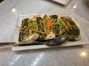 Xiang chun tofu (toon leaves) at Yun Shan Ge Vegetarian House - Penang St in Penang