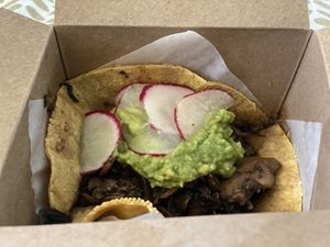 Mushroom taco at Laughing Planet - Blair Blvd in Eugene