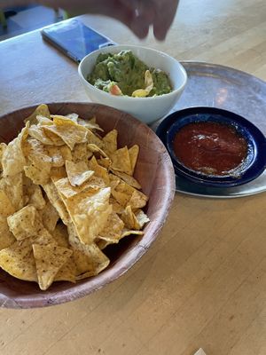 Guacamole and chips  at Laughing Planet - Blair Blvd in Eugene