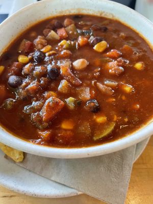 Vegan chili  at Laughing Planet - Blair Blvd in Eugene