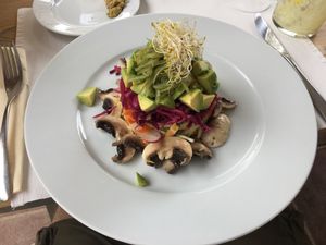 Raw vegan salad at EcoCentro in Ibiza