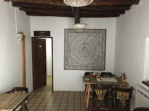 Toilet & some of the inside seating  at EcoCentro in Ibiza
