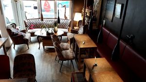 Interior of location - seating space at Gayaya in Berlin