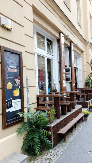 Exterior of location - seating space at Gayaya in Berlin