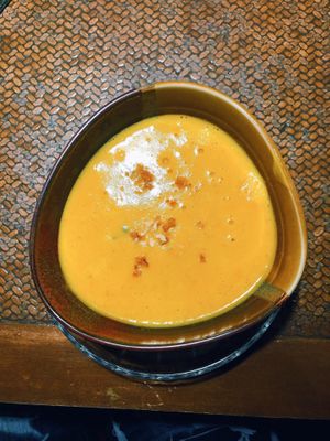 Mango Peanut Soup  at Gayaya in Berlin