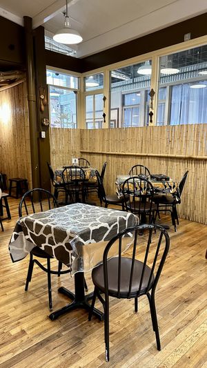 Interior dining  at Queen of Sheba in Spokane