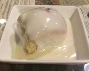 Vegan dessert option at Queen of Sheba in Spokane