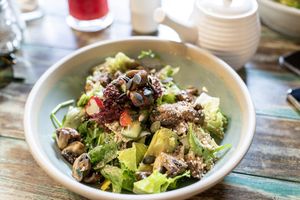 Vegan salad  at Dandy's Organic Cafe in Hong Kong Island