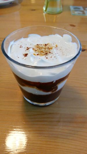 Tiramisu. at Loving Hut in Amsterdam