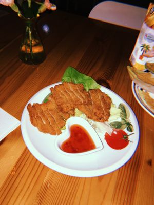 Crispy nuggets (!!!) at Loving Hut in Amsterdam