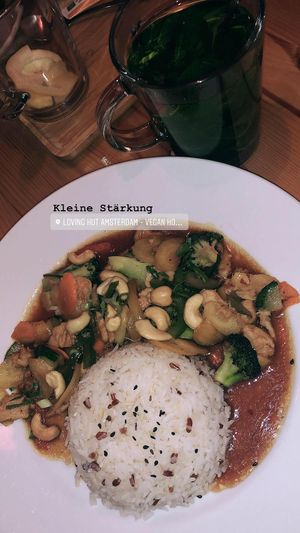 Kung Bao Wok - very good and lovely Asian planten Based Food! Must See   at Loving Hut in Amsterdam