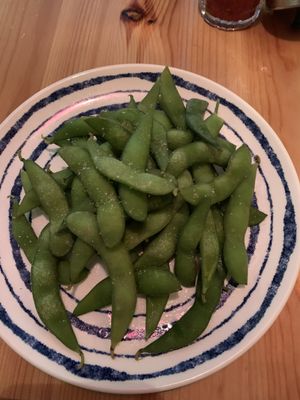 Edamame beans (4,50€) at Loving Hut in Amsterdam