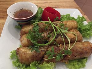 vegetable spring roll  at May Taste in Hanoi
