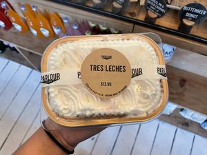 Tres leches dessert  at Parlour Vegan Bakery in Plantation