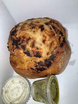 Pizza 🍕 roll 🤤 at Parlour Vegan Bakery in Plantation