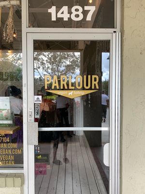 Entrance  at Parlour Vegan Bakery in Plantation