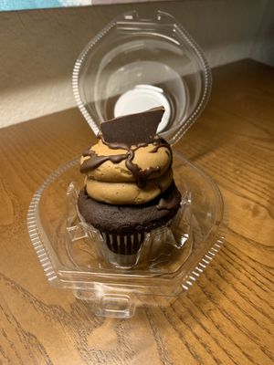 Carmel macchiato cupcake. Absolutely delicious   at Parlour Vegan Bakery in Plantation