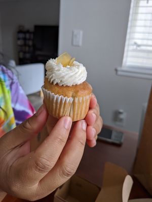 Cream brule mini cupcake at Parlour Vegan Bakery in Plantation