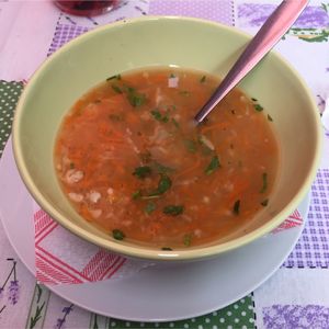 Carrot soup at Svetluska in Nitra