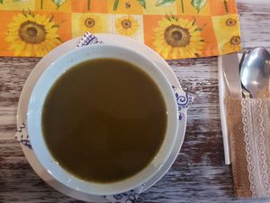 Spinach soup at Svetluska in Nitra