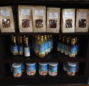 variety of granolas & coconut-based items (flour, vinegar, etc) at Nourish in Tempe