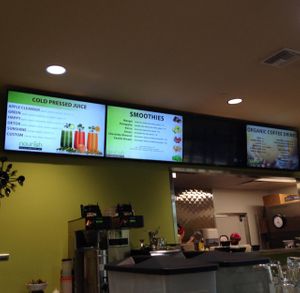 juice, smoothie, & coffee boards  at Nourish in Tempe