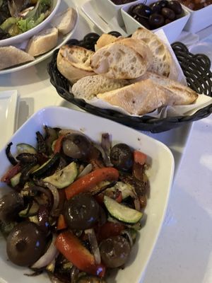 Grilled veggies for mezze plate   at Cafe Menta in Vienna