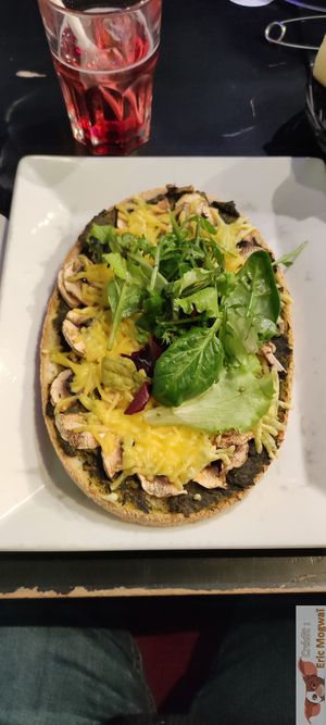 Brushetta (vegan, menu is not updated) at Le Dernier Bar avant la Fin du Monde in Paris