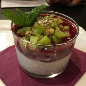 Ripley chia pudding was divine. at Le Dernier Bar avant la Fin du Monde in Paris