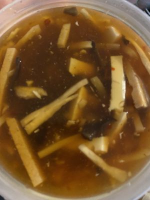 Hot and sour soup at Ginger House in Brooklyn