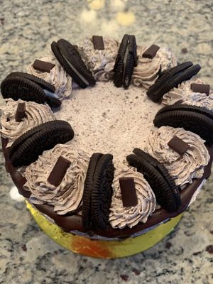 Cookies and cream cake  at Vogue Cakes in Vancouver