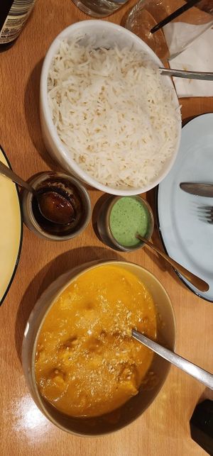 The photos don't do the food justice. Didn't have posting in mind when taking them... at Green Mushroom in Newtown