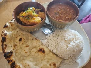 Lunch meal at Green Mushroom in Newtown