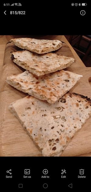 Kashmiri naan at Green Mushroom in Newtown
