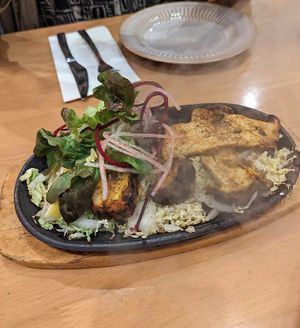 Tandoori king mushroom at Green Mushroom in Newtown