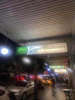 Sign  #Veganuary at Green Mushroom in Newtown