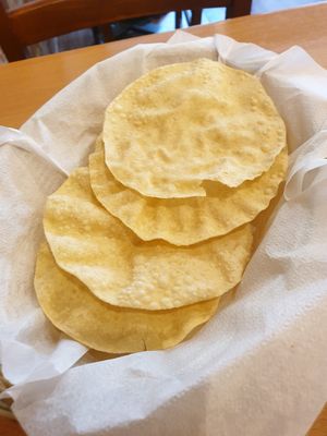 Papadums at Green Mushroom in Newtown
