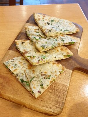 Vege paratha at Green Mushroom in Newtown